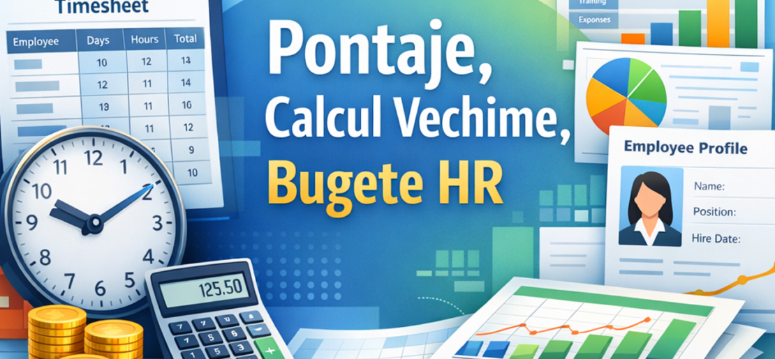 curs excel pentru business - personalizat pentru departamentul HR