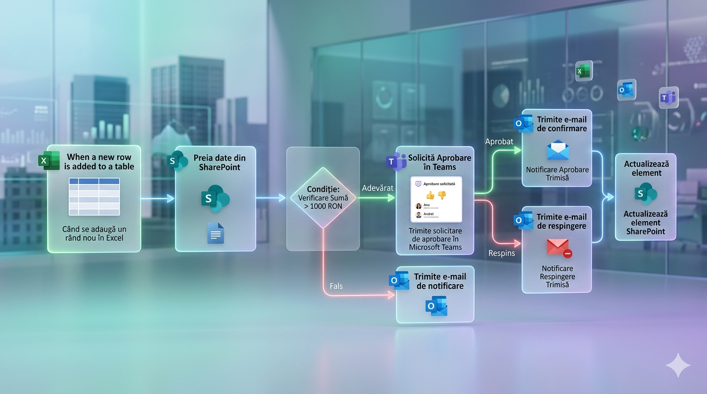 training personalizat pentru echipe - introducere in Power Automate